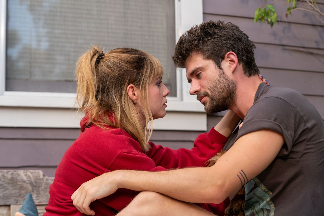 Lucy Boynton and David Corenswet are pictured in 