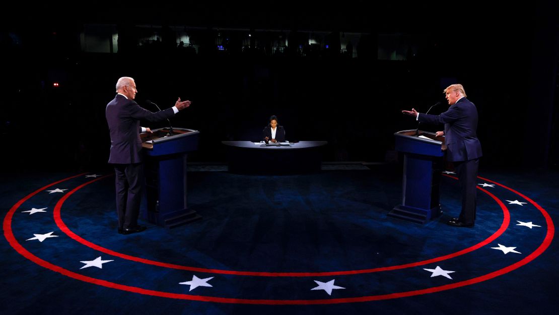 In the four years since Joe Biden and Donald Trump last went head-to-head in a presidential debate - pictured here in October, 2020 - Germans have been reassessing their dependence on the US.